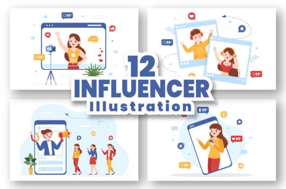 Download 12 Celebrity Influencer Illustration - Premium Resources