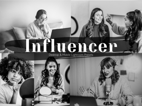 Download 5 Black and White Influencer Lightroom P - Influencer Collection
