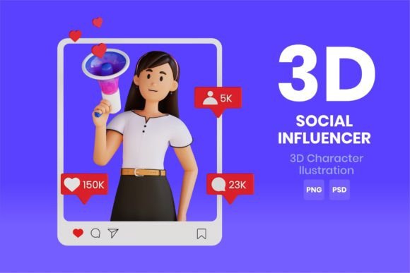 Download Social Influencer 3d Character - Premium Resources
